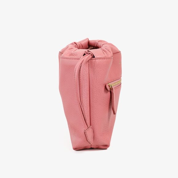 Burberry Pink Leather Drawstring Travel Pouch - Picture 3 of 11